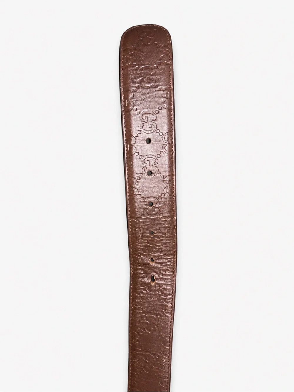 Gucci Brown Leather Interlocking G Belt